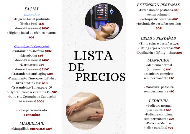 Lista de precios